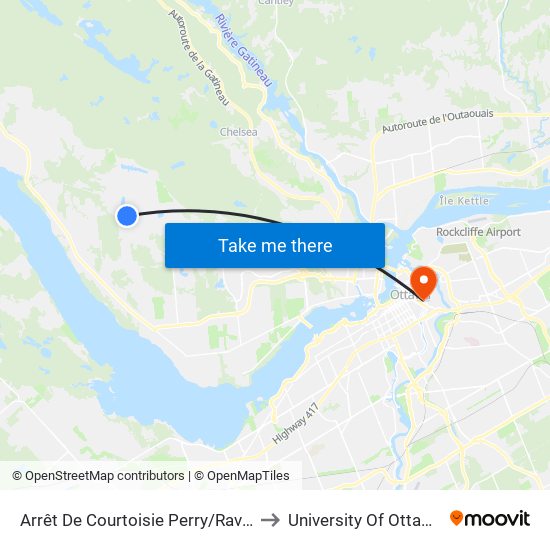 Arrêt De Courtoisie Perry/Ravin to University Of Ottawa map