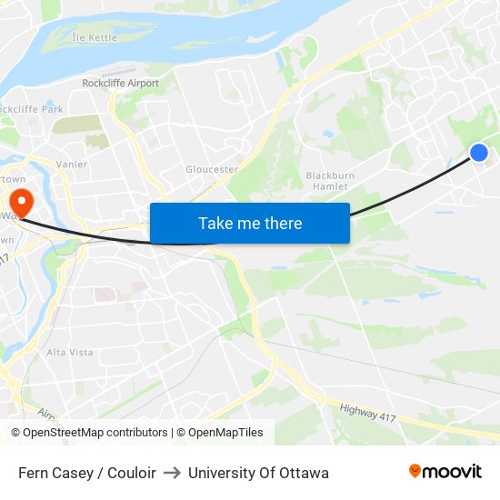 Fern Casey / Couloir to University Of Ottawa map