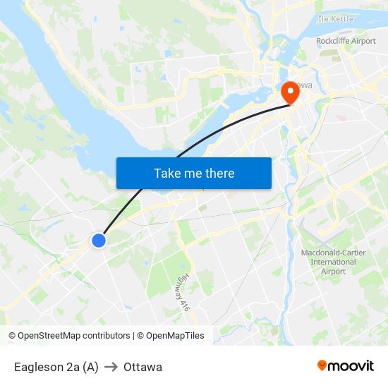 Eagleson 2a (A) to Ottawa map