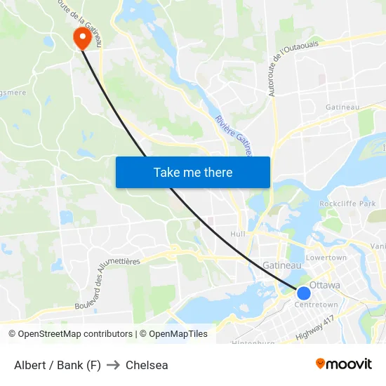 Albert / Bank (F) to Chelsea map