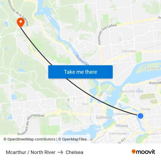 Mcarthur / North River to Chelsea map