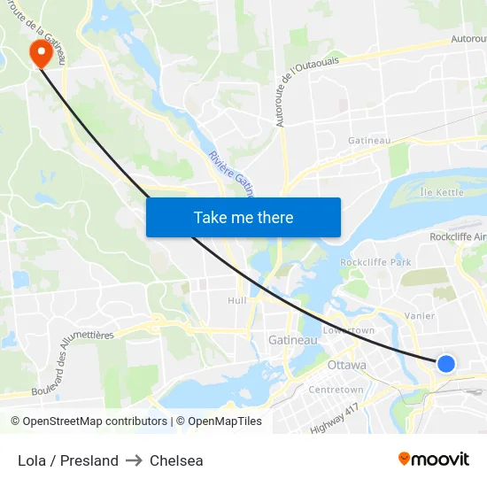 Lola / Presland to Chelsea map