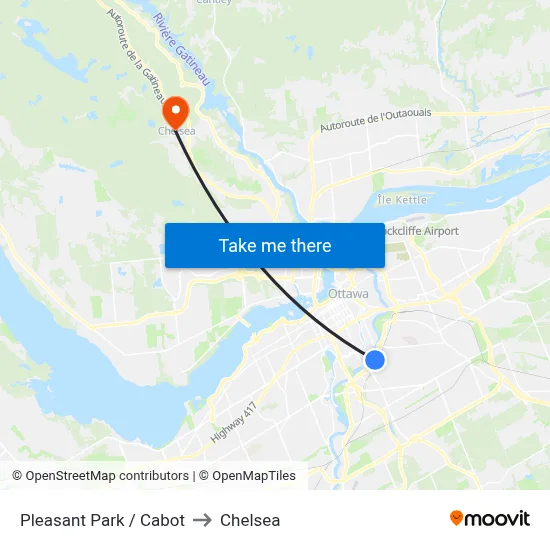 Pleasant Park / Cabot to Chelsea map
