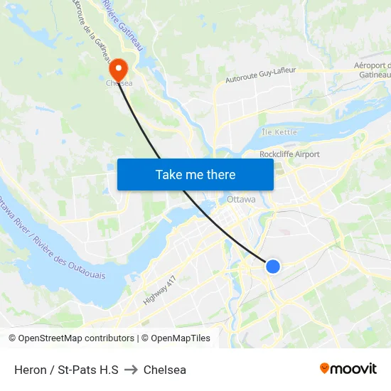 Heron / St-Pats H.S to Chelsea map