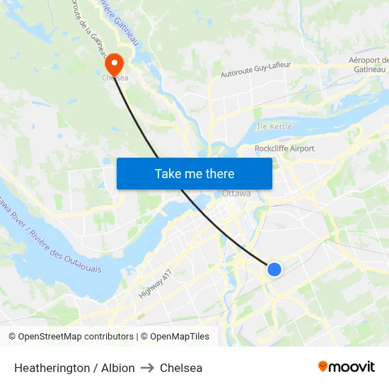 Heatherington / Albion to Chelsea map