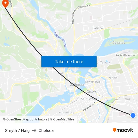 Smyth / Haig to Chelsea map