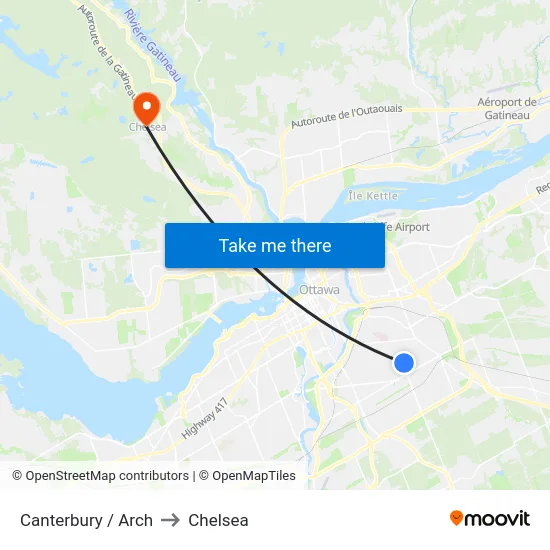 Canterbury / Arch to Chelsea map