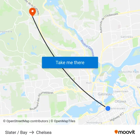 Slater / Bay to Chelsea map