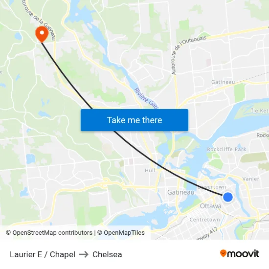 Laurier E / Chapel to Chelsea map