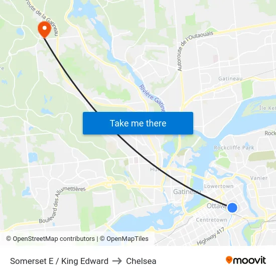 Somerset E / King Edward to Chelsea map