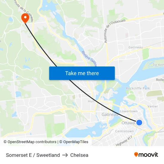 Somerset E / Sweetland to Chelsea map