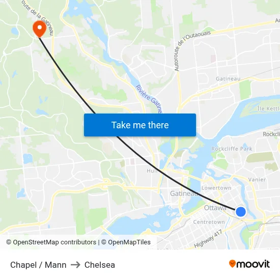 Chapel / Mann to Chelsea map