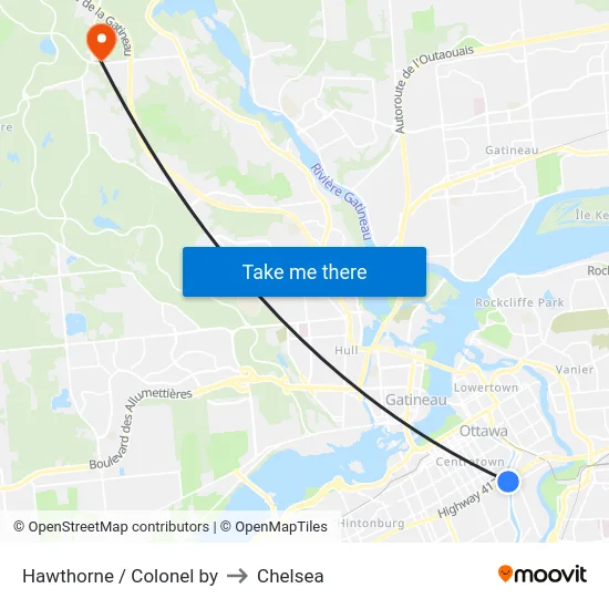 Hawthorne / Colonel by to Chelsea map