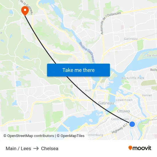 Main / Lees to Chelsea map