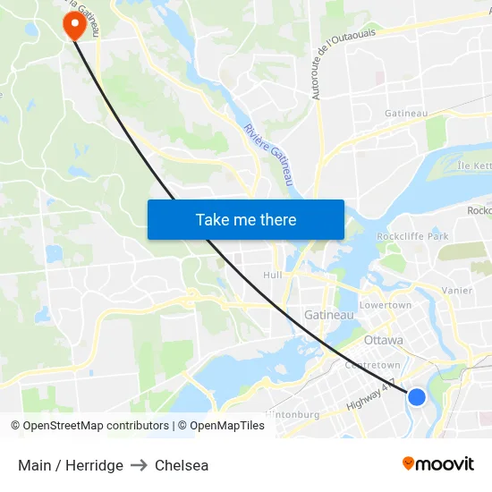 Main / Herridge to Chelsea map