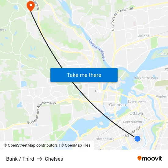 Bank / Third to Chelsea map