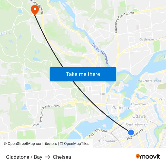 Gladstone / Bay to Chelsea map
