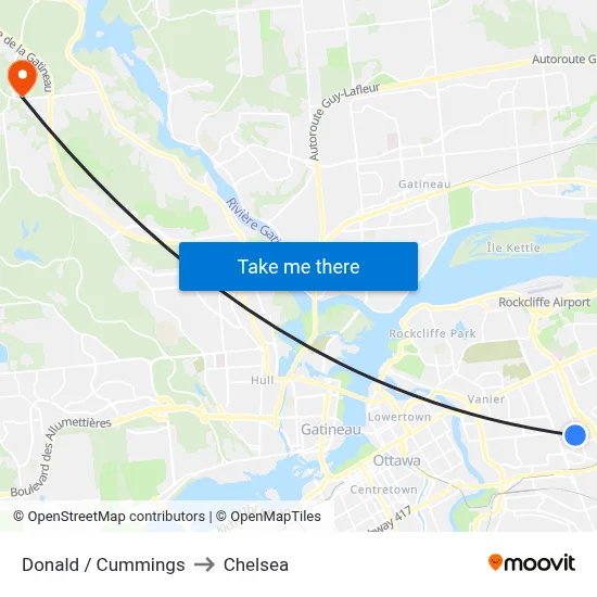 Donald / Cummings to Chelsea map