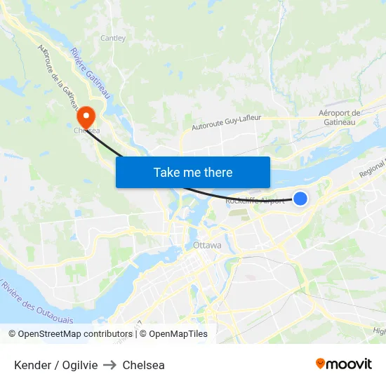 Kender / Ogilvie to Chelsea map