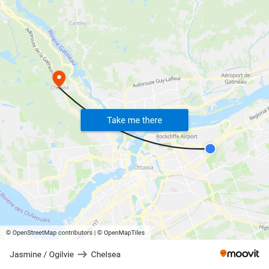 Jasmine / Ogilvie to Chelsea map