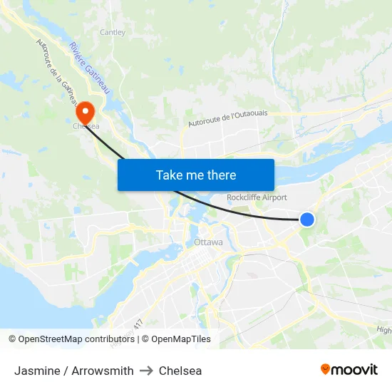 Jasmine / Arrowsmith to Chelsea map
