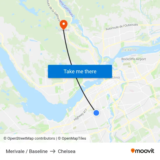 Merivale / Baseline to Chelsea map