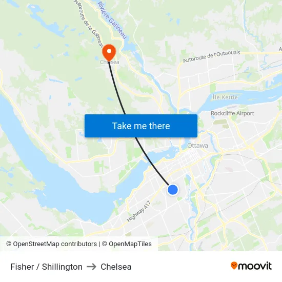 Fisher / Shillington to Chelsea map