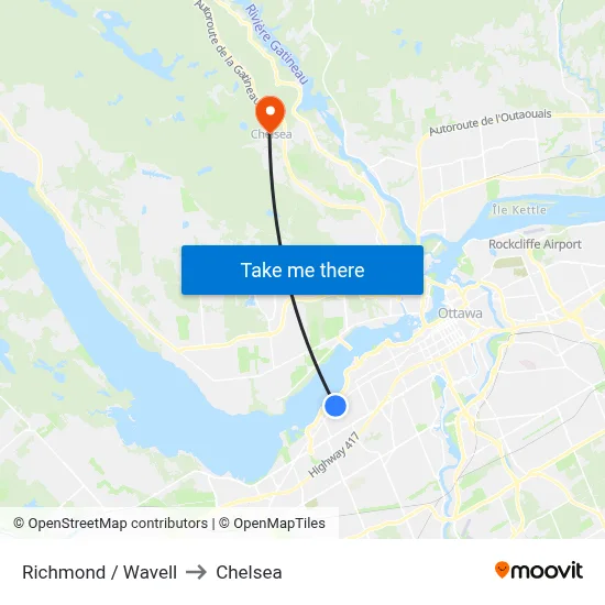 Richmond / Wavell to Chelsea map