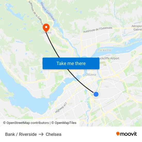 Bank / Riverside to Chelsea map