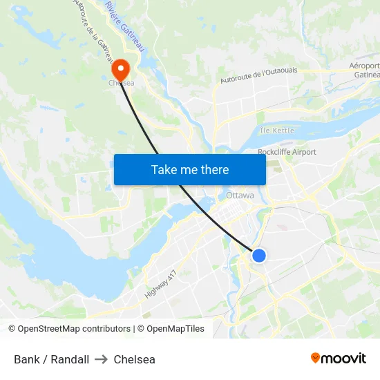 Bank / Randall to Chelsea map