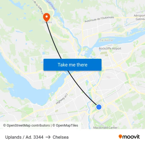 Uplands / Ad. 3344 to Chelsea map