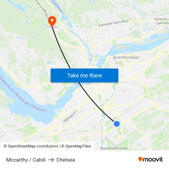 Mccarthy / Cahill to Chelsea map
