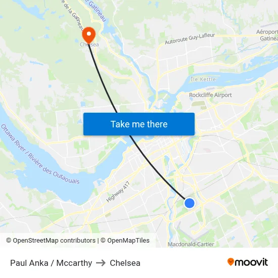 Paul Anka / Mccarthy to Chelsea map