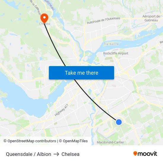 Queensdale / Albion to Chelsea map