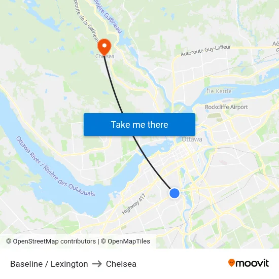 Baseline / Lexington to Chelsea map