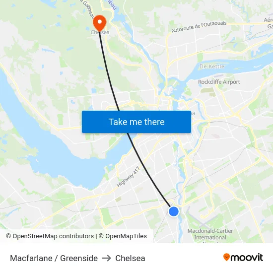 Macfarlane / Greenside to Chelsea map