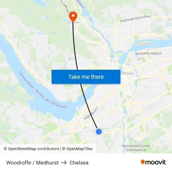 Woodroffe / Medhurst to Chelsea map