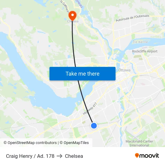 Craig Henry / Ad. 178 to Chelsea map