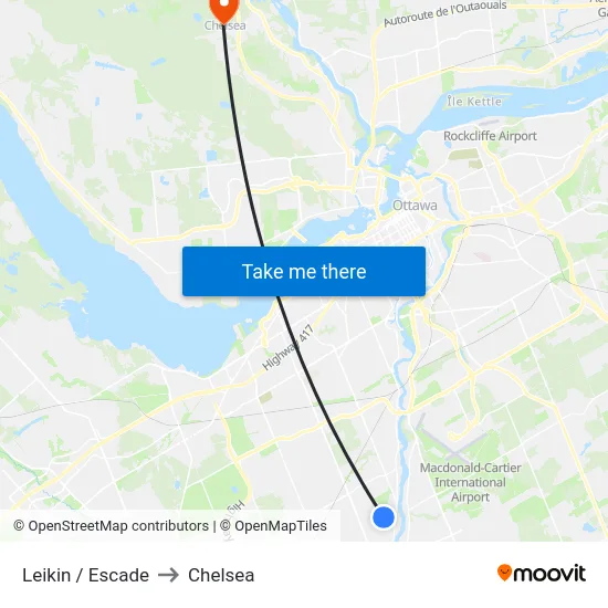 Leikin / Escade to Chelsea map