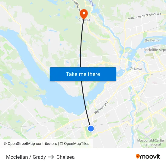 Mcclellan / Grady to Chelsea map