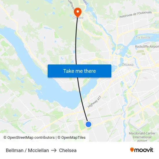 Bellman / Mcclellan to Chelsea map