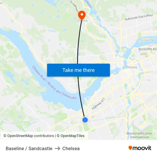 Baseline / Sandcastle to Chelsea map