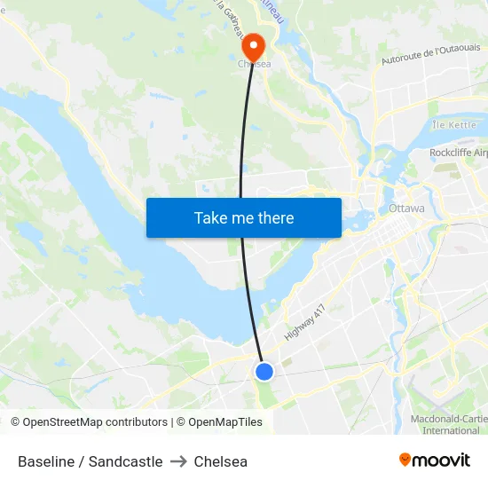 Baseline / Sandcastle to Chelsea map