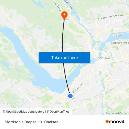 Morrison / Draper to Chelsea map