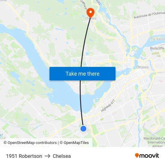 1951 Robertson to Chelsea map