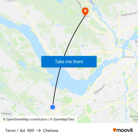 Teron / Ad. 989 to Chelsea map