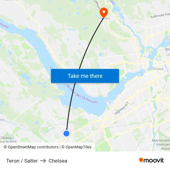 Teron / Salter to Chelsea map