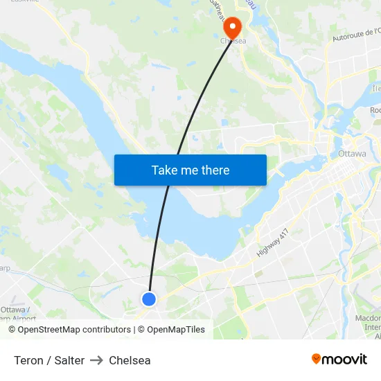 Teron / Salter to Chelsea map