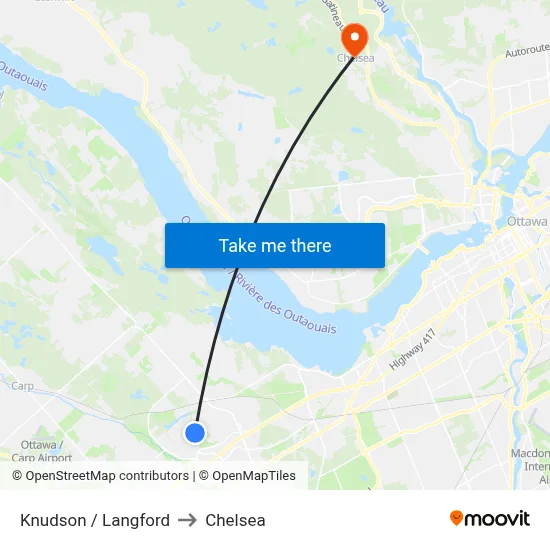 Knudson / Langford to Chelsea map