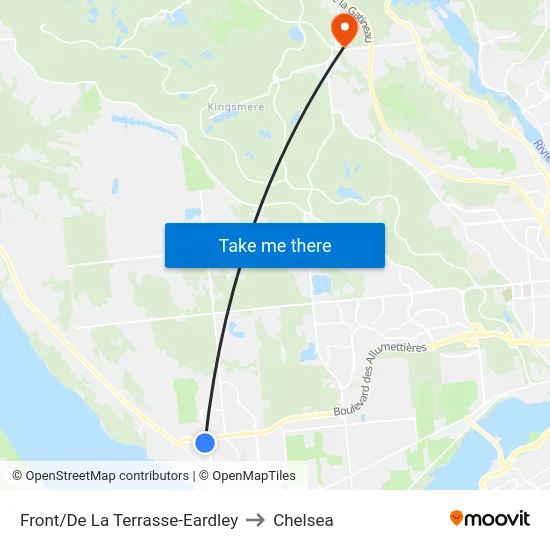 Front/De La Terrasse-Eardley to Chelsea map